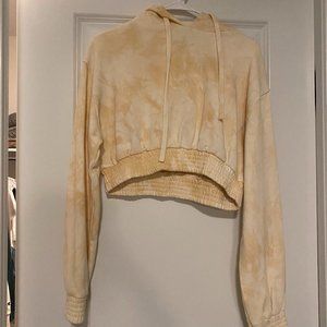 Adika cropped tie dye hoodie